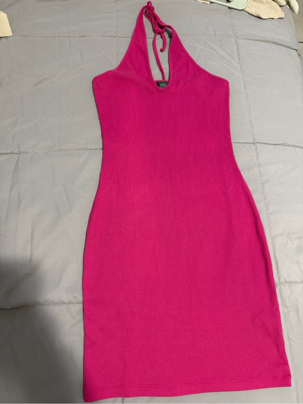 Target Hot Pink Halter Bodycon Mini Dress